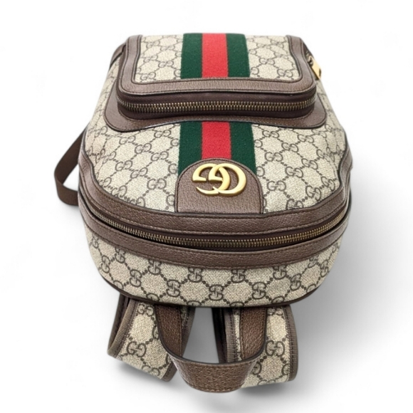 ✨️💎Authentic Gucci OPHIDIA Small GG Supreme Backpack - Picture 10 of 16